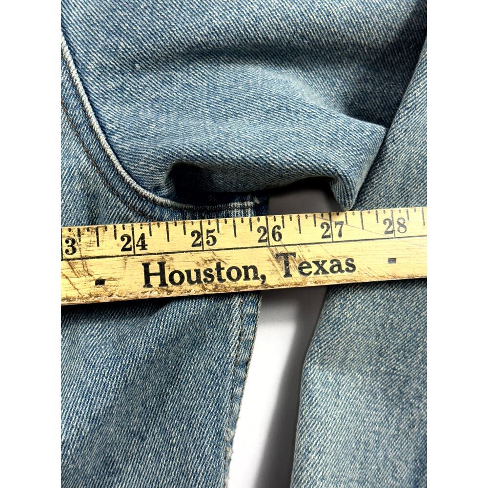 Vintage Harley Davidson Jean Denim Jacket Sz M Logo Patch Blue Trucker Biker - Picture 11 of 13